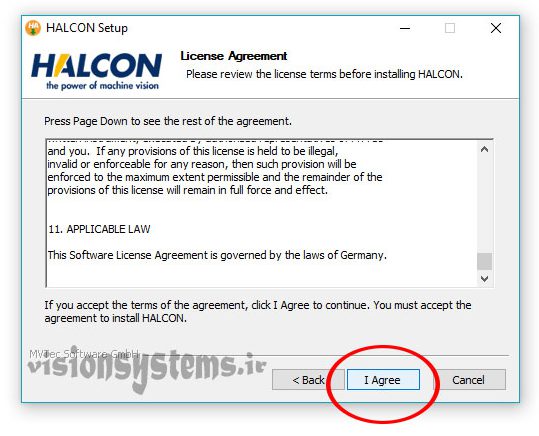 نصب نرم افزار پردازش تصویر و بینایی ماشین halcon