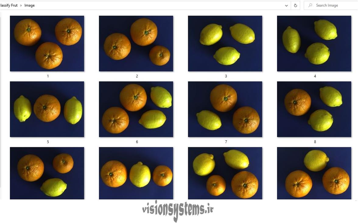 عکس هیا کلاس بندی میوه ها با پردازش تصویر 