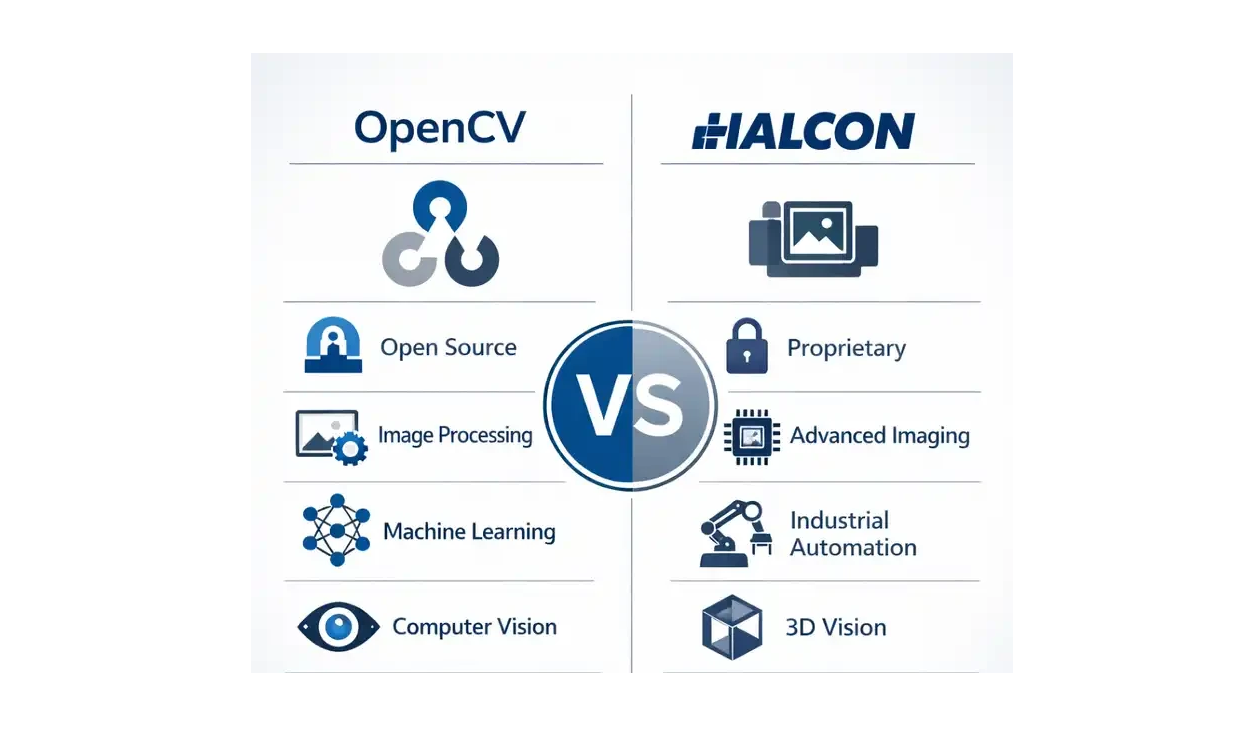 مقایسه HALCON و OpenCV در بینایی ماشین صنعتی - شرکت بینا پردازش سیستم ...